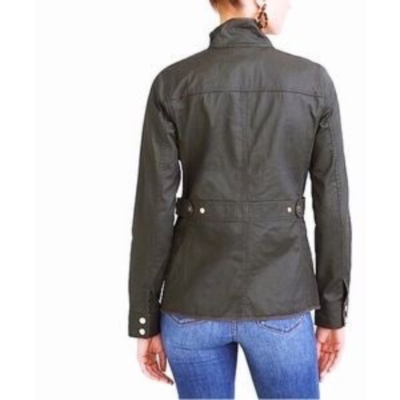 J CREW- utility downtown field jacket Moss green - Picture 3 of 7